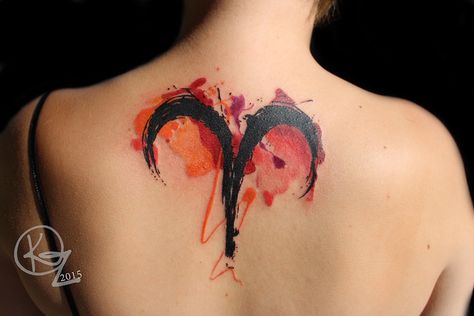 Aries Symbol Tattoos, Ares Tattoo, Aries Zodiac Tattoos, Aries Horoscope Today, Half Sleeve Tattoo Stencils, Aries Tattoos, Aries Constellation Tattoo, Aries Symbol, Ram Tattoo