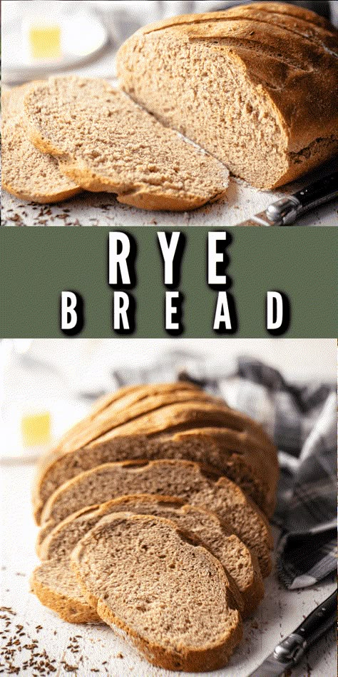 This rye bread recipe was so easy to make and so delicious! The crust was nice and chewy but it was soft and springy on the inside. Nicely balanced, classic flavor!" Vegan Rye Bread Recipe, Best Rye Bread Recipe, Rye Bread Recipes Homemade, Deli Rye Bread Recipe, German Dark Rye Bread Recipe, Easy Rye Bread, Light Rye Bread Recipe, Dark Rye Bread Recipe, Homemade Rye Bread