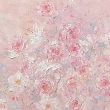 Pink Coquette Painting, Pink Oil Painting Aesthetic, Art Pink Aesthetic, Pink Art Icon, Aesthetic Backgrounds Pink, Pink Monet Painting, Pink Art Wallpaper, Pink Impressionist Art, Pink Ethereal