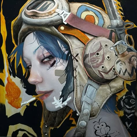 Tank Girl Comic Art Tank Girl Aesthetic, Tank Girl Art, Rose Villain, Tank Girl Comic, Study Artwork, Black Lotus, Character Pictures, Girl Artist, Interesting Images