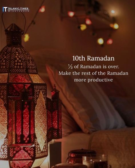 Islamic Quotes | ~𝑼𝒛𝒂𝒊𝒓 on Instagram: "Ramadan Day 10 🌙🤍 . . . . Photo credits to its respective owner #ramadan #islamictimes ~" Ramadan Day 10 Quotes, Day 10 Ramadan, Ramadan Day 10, 10 Ramadan, Best Ramadan Quotes, Ramadhan Quotes, Ramadan 2024, Ramadan Kareem Pictures, Ramadan Wishes