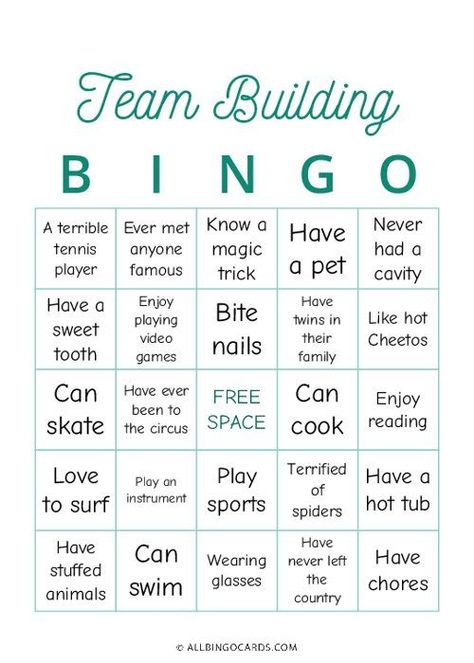 Virtual Bingo For Work, Work Bingo Ideas, Team Building Bingo, Work Bingo, Staff Bingo, Bingo Games For Adults, Office Bingo, Bingo Card Generator, Custom Bingo Cards