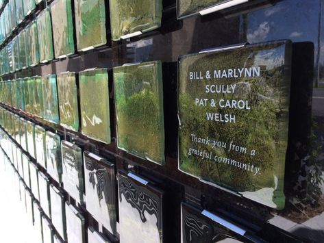 Memory Trees, Donor Plaques, Donor Recognition Wall, Memorial Garden Stones, Donor Wall, Donor Recognition, Mood Inspiration, Kiln Formed Glass, Memory Tree