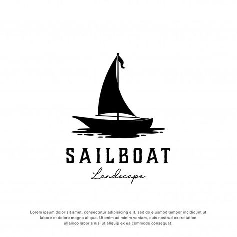 Sailboat Logo Design, Fashion Logo Ideas, Logo Camping, Seafood Shack, Boat Sketch, Nautical Background, Ship Silhouette, Transportation Logo, Boat Logo