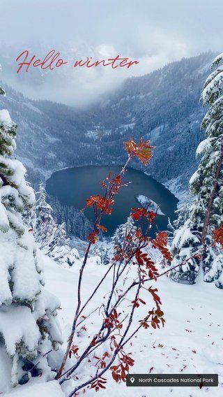 North Cascades, Travel Tuesday: Lakes and Snow and Bear Prints - Oh My! | Seattle Refined Washington State Nature, Washington State Winter, Pacific Northwest Winter, Oregon Hiking Trails, Washington Winter, Snowy Scenery, Outdoor Vibes, National Park Photography, Travel Tuesday