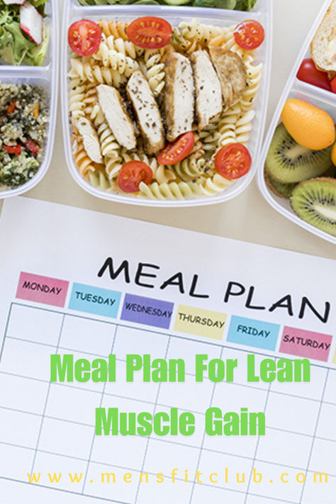 Illustration of a meal plan for lean muscle gain, featuring nutrient-rich foods like chicken breast, quinoa, eggs, leafy greens, and protein shakes. The graphic emphasizes balanced meals with a focus on high protein intake, complex carbs, and healthy fats to support muscle growth and recovery. Tips include portion control and meal timing to optimize results. Ideal for individuals looking to build lean muscle through a structured, nutritious meal plan. Lean Muscle Diet For Women Food, Muscle Gain Meal Plan For Women, Meal Plan For Muscle Gain, Lean Muscle Meal Plan, Muscle Gain For Women, Lean Muscle Diet, Muscle Meals, Calorie Cycling, Muscle Gain Meal Plan