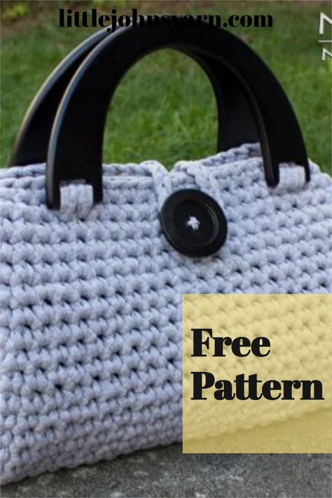 Accessorize your style with yarn. Here's 10 free crochet bag patterns for bags that you're going to love. Learning how to crochet a bag is easier than you think, and it's so fun to pick out the yarn to match your wardrobe. #crochetstyle #crochetaccessories #freecrochetpatterns #crochetbagpatterns Crochet Duffle Bag Pattern Free, Easy Crochet Purses And Bags Patterns Free, Free Purse Crochet Patterns, Crochet Hand Bags Free Pattern, Crochet Purses And Bags Patterns Free, Crochet Shoulder Bag Pattern Free, Crochet Duffle Bag, Crochet Handbags Free Patterns, Free Crochet Purse Patterns