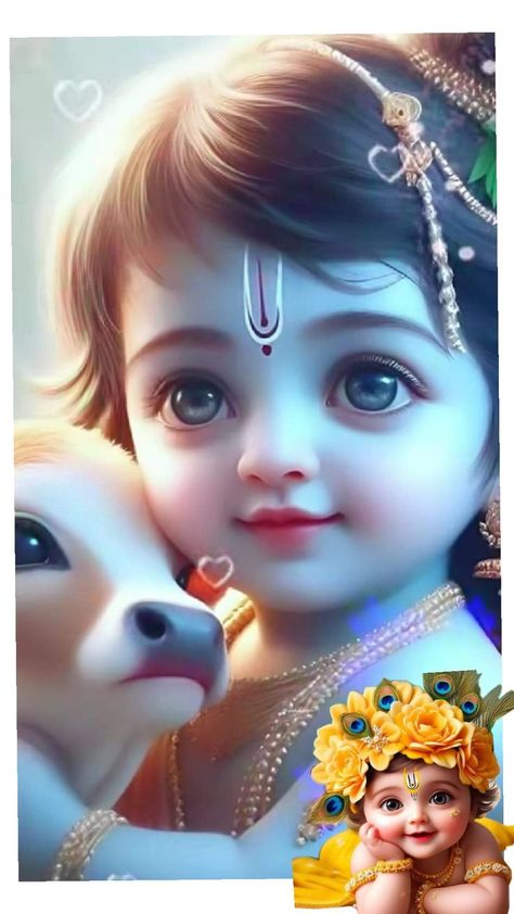 Kanha Ji Images Cute, Baby Radha Krishna Images, Little Kanha Ji Images, Cute Pics For Dp, Radha Beauty, Beautiful Flower Drawings, Shree Krishna Wallpapers, Lord Photo, Little Krishna