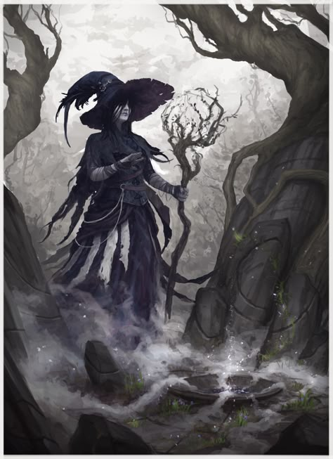 ArtStation - Witch Half Elf, Matias Trabold Rehren Witch School, Half Elf, Autumn Witch, Witch Characters, Fantasy Witch, Dark Witch, Evil Witch, Halloween Painting, Fantasy Story