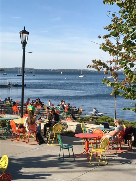 Union Terrace - Madison Wisconsin Madison Wisconsin Aesthetic, Travel In Usa, Travel Wisconsin, Uw Madison, Midwest Travel, Wisconsin Travel, Summer 2025, Madison Wisconsin, Off The Beaten Path