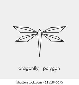 Polygonal Animals, Small Dragonfly Tattoo, How To Draw Anything, Polygon Pattern, Origami Tattoo, Fly Drawing, Dragonfly Tattoo Design, Geometric Origami, Geometric Shapes Design