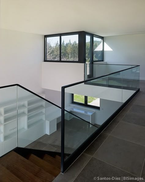 Sketches Architecture, Glass Railing Stairs, Glass Railings, Metal Building Home, Glass Stairs, Balcony Railing Design, Stair Railing Design, Glass Staircase, Stairs Design Modern