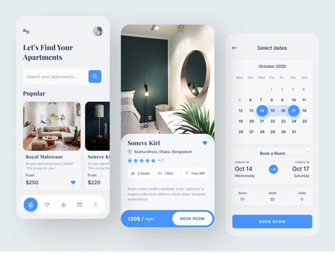 Room Booking App, Booking App Design, Hotel App, Airbnb App, Hotel Booking App, Ux Design Portfolio, Presentation App, Ux Design Trends, Social Climber