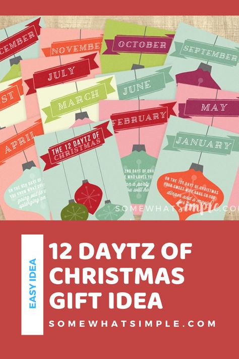 Christmas Present Template, Easy Diy Christmas Gift, 12 Dates Of Christmas, Easy Gift Idea, Easy Diy Christmas Gifts, Creative Dates, Quick And Easy Crafts, Christmas Idea, Gift Suggestions