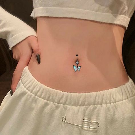 Wedding Beach Party, Piercing For Women, Cute Belly Rings, Animal Butterfly, Memorial Wedding, Ethereal Jewelry, Bellybutton Piercings, Belly Button Piercing Jewelry, Face Piercings