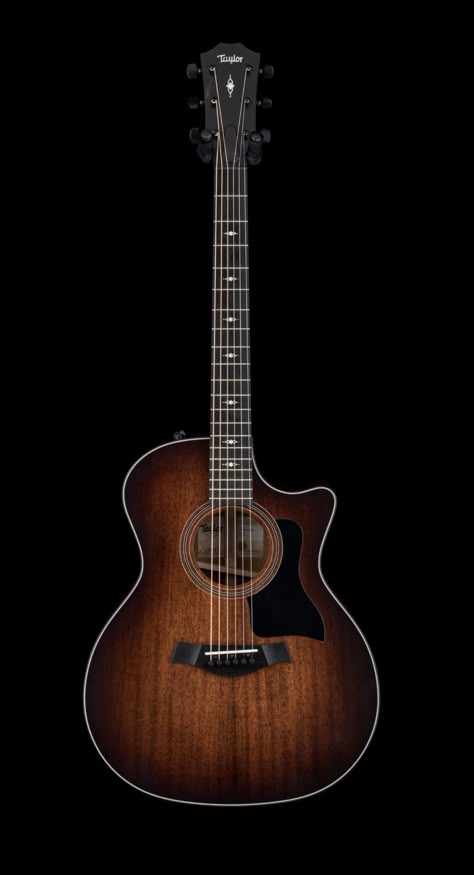 Taylor 324ce solid mahogany Brown Acoustic Guitar, Christmas Guitar, Taylor Guitars Acoustic, Pretty Guitars, Bday Wishlist, Taylor Guitars, Zach Bryan, Acoustic Guitars, Solid Mahogany