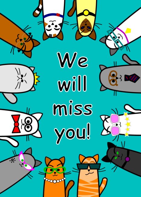 We Will Miss You card with funny cats card #Ad , #Sponsored, #card, #funny, #cats We Will Miss You Cards Coworker, Farewell Card, Miss You Cat Pictures, Cat Waving Goodbye, We’ll Miss You Cards, Handmade Invitation Cards, Farewell Invitation, Farewell Celebration, Goodbye Cards