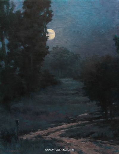 Summer Moon, Pg 6, Moonlight Painting, Block Island, Night Landscape, Night Art, Ethereal Art, 판타지 아트, Ford Gt