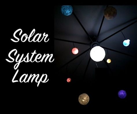 Solar System Lamp Solar System Chandelier, Build A Solar System, Watching Stars, Black Holes And Revelations, Diy Solar System, Toddler House Bed, Solar Energy For Home, Renewable Energy Projects, Science Space