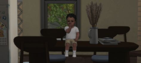 invisible high chairs or how infants and toddlers can sit anywhere | simkatu High Chairs, Sims Community, Sippy Cup, Sims 4 Cc, Sims 4 Mods, Kitchen Counter, Infants, Bar Table, Seating Area