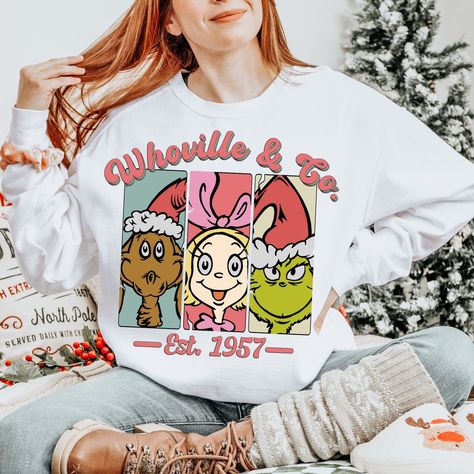 🎄✨ Step into Whoville vibes with our cozy Whoville & Co sweater! ✨🎄 Perfect for spreading a little mischievous Christmas cheer! 💚🎁 Whether you're as sweet as Cindy Lou or a tad on the grumpy side 😏💚, this sweater is the holiday hug you need! 🎅🎉 Tap to grab yours and get ready to sleigh this holiday season! 🎁🛍️ #whovillemagic #oopsiedaisy #whoville #magic #christmas #grinch #max #style #boutique #christmasdecorations Magic Christmas, Christmas Grinch, Cindy Lou, Hug You, Christmas Cheer, Grinch, The Holiday, Holiday Season, Tap