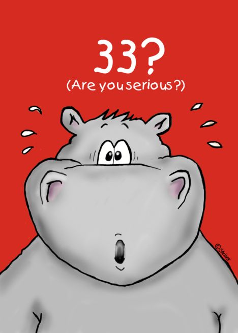 33rd Birthday - Humorous, Surprised, Cartoon - Hippo card #Ad , #AD, #card, #Hippo, #Cartoon Hippo Cartoon, Zoo Animals Photos, Happy 49th Birthday, Handmade Invitation Cards, Vintage Save The Date, Greeting Card Messages, 71 Birthday, 73rd Birthday, Cartoon Hippo