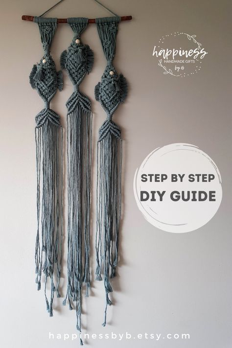 Here's a detailed step-by-step guide for you to make your own macrame fish wall hanging. Macrame Fish Wall Hanging // Macrame Fish Pattern // DIY Macrame // Macrame Tutorial // Macrame DIY Guide #mothersdaygiftideas #macramediyguide #diymacramepattern #fishmacrame #makrameefisch Macrame Fish Tutorial How To Make, Macrame Whale Tutorial, Macrame Jewelry Holder Tutorial, Macrame Wall Hanging Tutorial, Macrame Backdrop, Macrame Plant Holder, Macrame Wall Hanging Diy, Macrame Wall Hanging Patterns, Macrame Wall Art