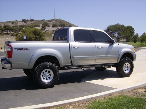 1st Gen Toyota Tundra Double (Crew) Cab Silver 2nd Gen Tundra, 1st Gen Tundra, Tundra Mods, Toyota Tundra 4x4, First Gen Tundra, Tacoma Off Road, Lifted Tundra, 2002 Toyota Tundra, 2005 Toyota Tundra