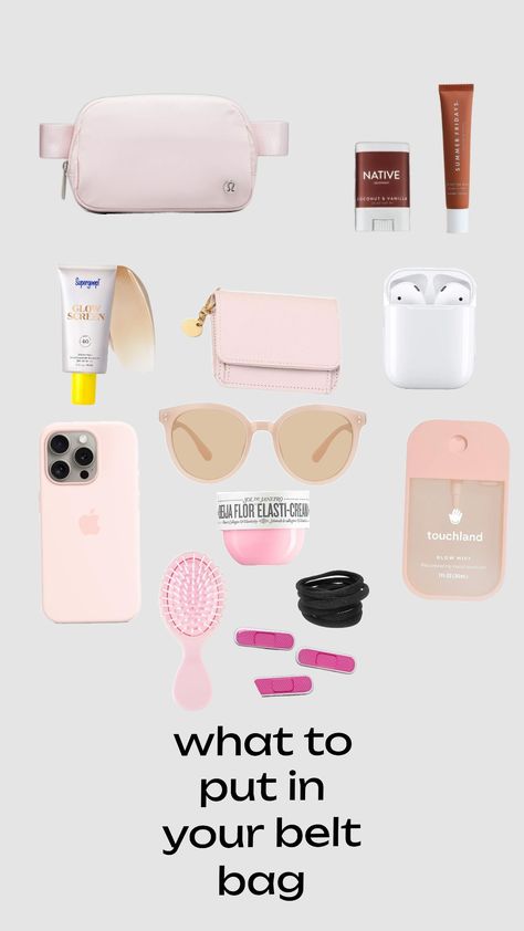 🎀what to put in your Lululemon belt bag🎀 What’s In My Belt Bag, Lululemon Bag, Lululemon Belt Bag, Lululemon Bags, Aesthetic Stuff, Bags Aesthetic, Essential Bag, What To Pack, Belt Bag