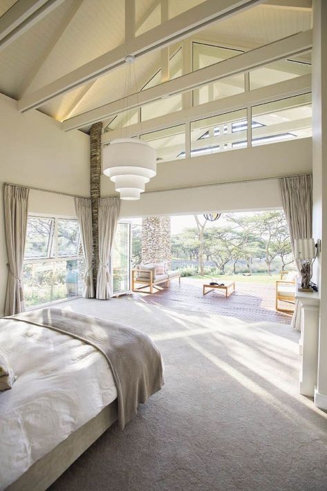 Bedroom With Pool View, Castle Inspired Bedroom, Amazing Master Bedrooms, Luxury Master Suite, Sunshine Homes, Stylish Bedroom Design, Dreamy Bedrooms, Dream House Interior, Home Design Decor