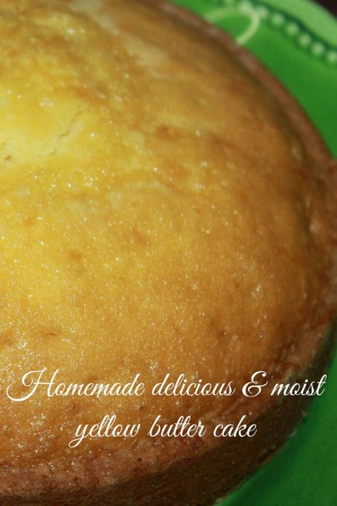 Dense Super Moist Yellow Cake Recipe Scratch - Very Moist Homemade Yellow Cake Recipe From Scratch - Recipe Garden Moist Yellow Cake Recipe, Super Moist Yellow Cake, Yellow Cake From Scratch, Vanilla Cake From Scratch, Homemade Yellow Cake, Yellow Butter Cake, Moist Yellow Cakes, Yellow Cake Recipe, Cake From Scratch