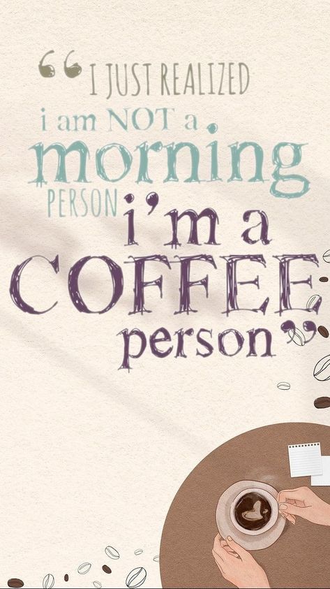 Caffeine Quote, July Vibes, Tea Wallpaper, Coffee Life, Coffee Geek, Cricut Svgs, Cats Coffee, Fav Products, Creative Journaling