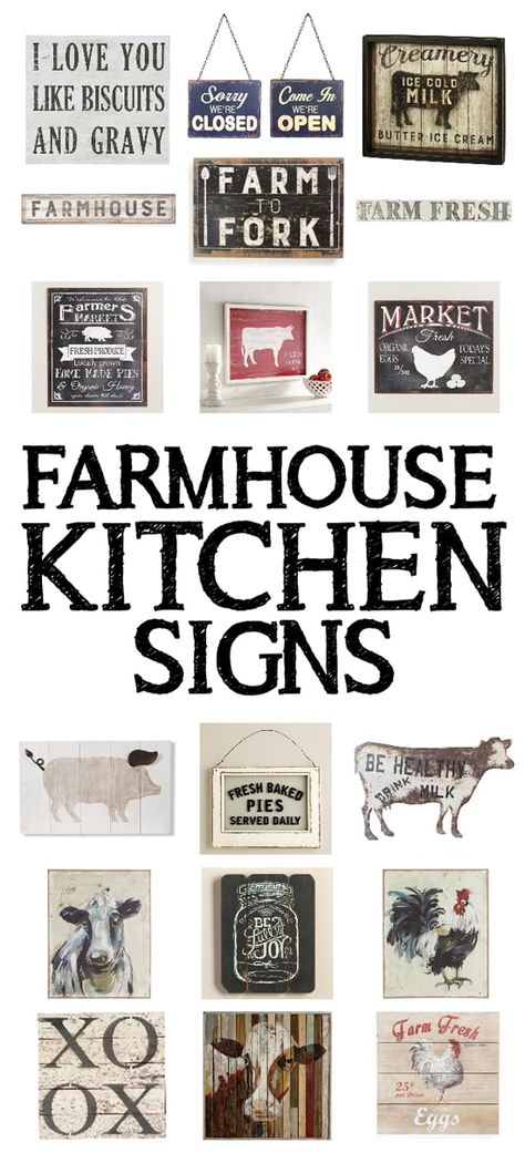 Farmhouse Kitchen Signs, Above Cabinets, Simple Wall Decor, Diy Kitchen Decor, Kitchen Decor Themes, Farm Kitchen, Design Room, Farmhouse Interior, Vintage Kitchen Decor