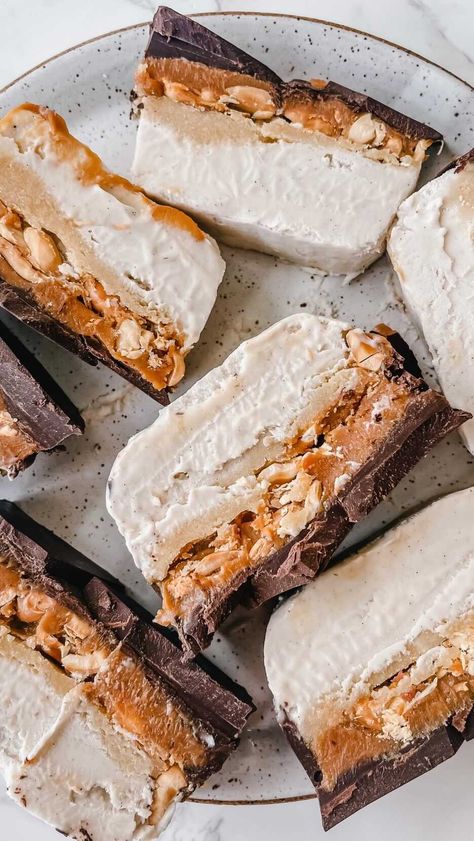 Snickers Ice Cream Bars, Ice Cream Bar Recipe, Hu Chocolate, Arielle Lorre, Snickers Ice Cream, Ice Cream Bars, Caramel Bars, Vegan Gluten Free Recipes, Full Disclosure