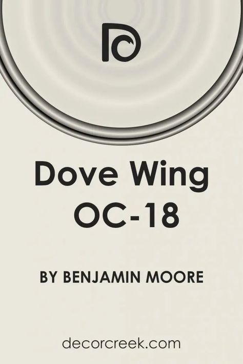 Dove Wing OC-18 Paint Color by Benjamin Moore Dove Wing Kitchen Cabinets, Dove Wing Cabinets, White Dove Vs Dove Wing, Dove Wing Benjamin Moore Wall Colors, Wing Oc, Dove Wing Benjamin Moore, Dove Wing, Trim Colors, White Doves