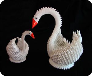 3D Origami Swan                                                                                                                                                <button class="Button Module borderless hasText vaseButton" type="button">       <span class="buttonText">                          More         </span>          </button> Swan Origami, 3d Origami Swan, Swan Tattoo, Origami Tutorial Easy, Origami Star Box, Origami Swan, Origami Decoration, Origami Models, Origami For Beginners