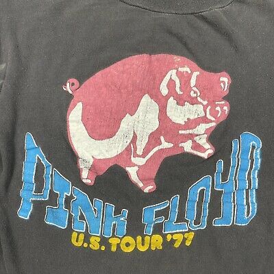 VINTAGE 70S PINK Floyd Animals Tour T Shirt 1977 Concert Very RARE Black Small - $400.00 | PicClick Pink Floyd Relics, Pink Floyd Roger Waters, Pink Floyd Concert, Pink Floyd Vintage, Pink Floyd Music, Pink Floyd Band, Animal Themes, Pink Floyd Shirt, Pink Floyd T Shirt