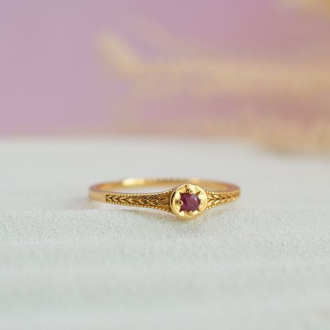 Genuine Ruby Star Ring Gold, Real Ruby Dainty Stacking Ring, Ruby Jewelry, Birthstone Signet Ring, Birthday Gifts for Her - Etsy Genuine Emerald Ring, Rubi Ring, Ruby Promise Ring, Ruby Gold Ring, Sapphire Birthstone Ring, Gold Ruby Ring, Two Stone Ring, Star Ruby Ring, Dainty Gold Ring