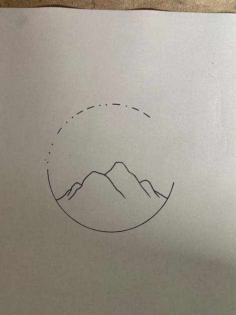 Tiny Mountain Tattoo Simple, Mountain Sun Line Tattoo, Minimal Tattoo Mountain, Hill Tattoo Simple, Mountain And Flower Tattoo Simple, Mountain Simple Tattoo, Simplistic Mountain Tattoo, Patagonia Tattoo Ideas, Mountain Outline Tattoo Simple