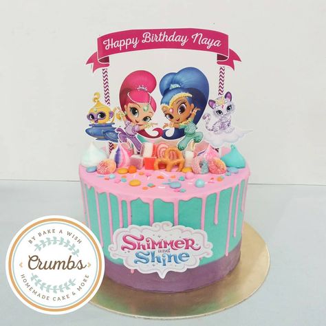 Shimmer and Shine Cake, thank you sis @arinintaandini for repeated order! 😘 . . . . . . . . #buttercreamcake #shimmerandshine… Shimmer And Shine Birthday Cake, Shimmer And Shine Cake, Shimmer Y Shine, Dora Cake, Simple Cake Designs, Shimmer Shine, Character Cakes, Cake Business, Shimmer And Shine