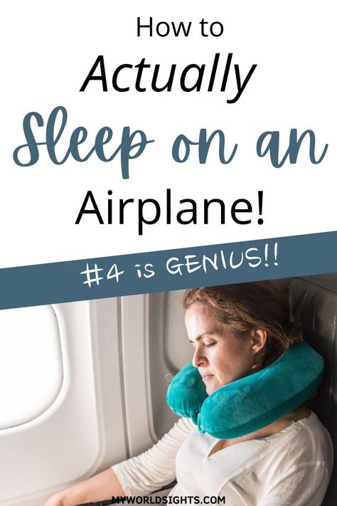 Sleeping On A Plane Long Flights, Tips For Sleeping On A Plane, Airplane Comfort Hacks, How To Sleep On A Plane Long Flights, How To Sleep Comfortably On A Plane, Long Airplane Rides Tips, Best Travel Pillow Airplane, Airplane Sleeping Hacks, Overnight Flight Essentials