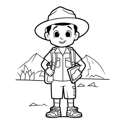 illustration of Engaging scavenger hunt coloring Scavenger Hunt, Free Kids, Outdoor Adventure, Coloring Pages For Kids, Coloring Page, Nature Lover, Free Printable, Free Printables, Coloring Pages