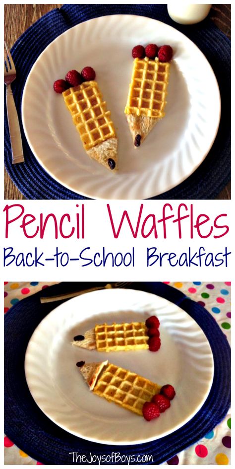 Perfect Snacks, Back To School Breakfast, School Breakfast, Decorações Com Comidas, Food Art For Kids, Breakfast Waffles, Fun Snacks For Kids, School Food, School Lunches