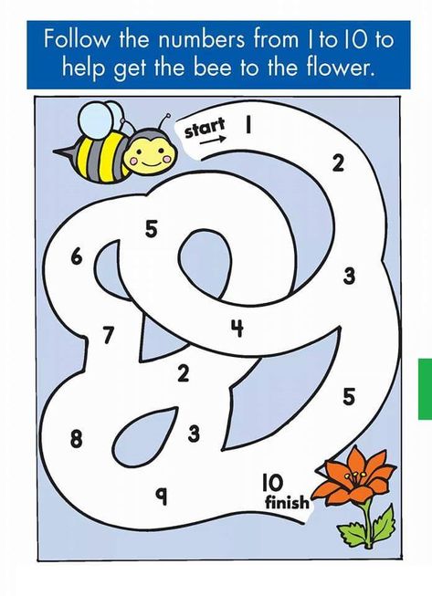 Cacing Tanah, Number Maze, Logic Games For Kids, Maze Games For Kids, Preschool Number Worksheets, Fun Worksheets For Kids, Preschool Tracing, Counting Worksheets, Kids Worksheets Preschool