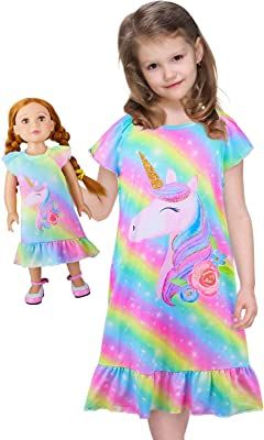 BeinouGirls' #Beinou #Girls'Nighties #Girls' #NightiesKids #Nighties #KidsNightdress #Kids #NightdressDoll #Nightdress #Dolland #Doll #andGirl #and #GirlMatching #Girl #MatchingNightgown #Matching #NightgownUnicorn #Nightgown #UnicornShort #Unicorn #ShortSleeve #Short #SleevePrincess #Sleeve #PrincessNight #Princess #Nightdress #Night #dressPajamas #dress #Pajamas... #Pajamas #... Unicorn Pajamas, Dress Pajamas, Christmas Nightgowns, Nightwear Dress, Cute Onesies, Girls Doll, Unicorn Outfit, Ideal Girl, Nightgown Sets