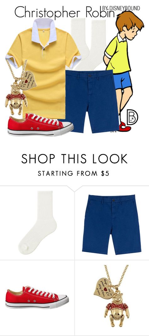 "Christopher Robin" by leslieakay ❤ liked on Polyvore featuring Uniqlo, Michael Kors, Converse, Disney, men's fashion, menswear, disney and disneybound Disney Man Outfit, Disney Themed Outfits Men, Disney Bounding For Men, Disneybound Outfits Men, Disney Outfit Men, Disney Outfits Men, Christopher Robin Costume, Disney Costumes For Men, Dress Up For Boys