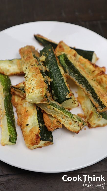 Easy Zucchini Fries Recipe for Air Fryer - CookThink Easy Zucchini Fries, Zucchini Fries Air Fryer, Zucchini Fries Healthy, Zucchini Fries Recipe, Air Fryer Zucchini Fries, Fries In The Air Fryer, Recipe For Air Fryer, Air Fryer Zucchini, Zucchini Sticks