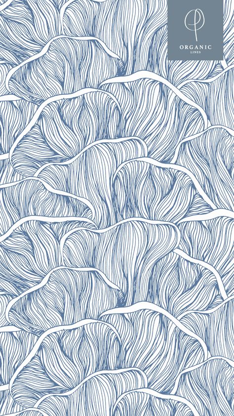 Graphic Textile Design, Mushroom Drawing Pattern, Mushrooms Graphic Design, Abstract Textile Design, Texture And Pattern Art, Hand Drawn Pattern Design, Graphic Lines Pattern, Organic Graphic Design Inspiration, Organic Lines Pattern