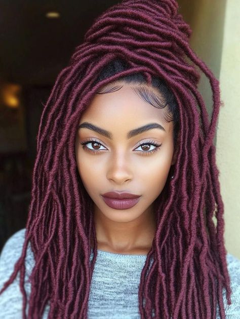 Faux Locs Hairstyles: Stylish and Versatile Looks for Every Occasion Traditional Locs, Hairstyles For Natural Hair, Pinterest Haircuts, Individual Braids, Elegant Updos, Creative Styling, Natural Hair Extensions, Hair Cuffs, Faux Locs Hairstyles