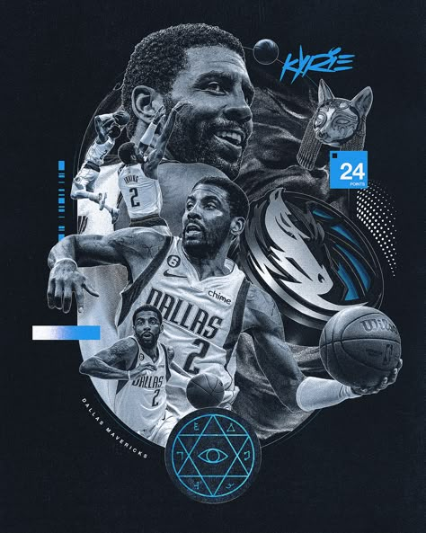 Kyrie Irving, Dallas Mavericks, Dallas, To Share, Basketball, Photoshop, Graphic Design, Sports, Design